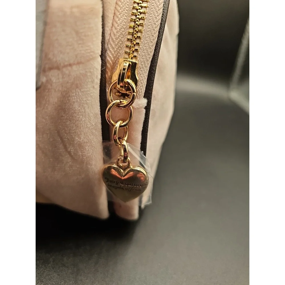 Juicy Couture Pink Diamond Velour Heritage Backpack 01